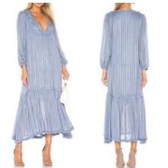 Sundress x Revolve womans boho Blue Maxi Dress size oversized XS/S - Picture 1 of 3